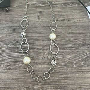 Womens silver necklace